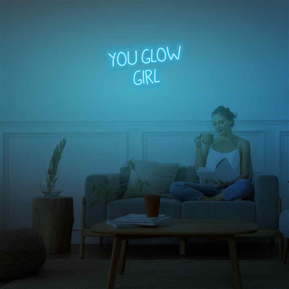 You glow girl neon sign