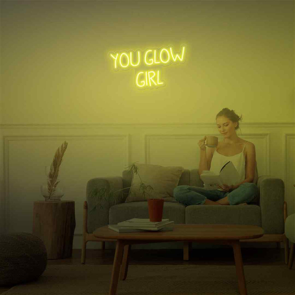 You glow girl neon sign