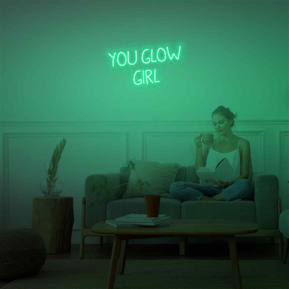 You glow girl neon sign