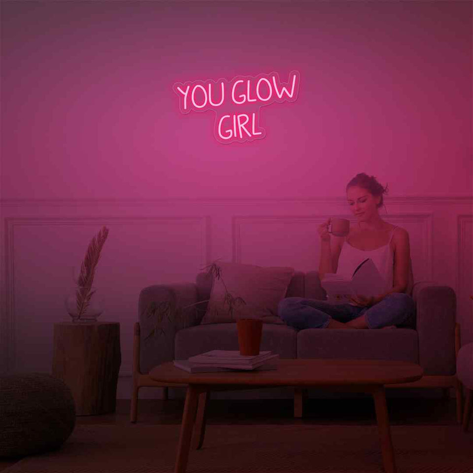 You glow girl neon sign