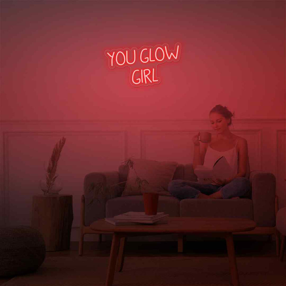 You glow girl neon sign