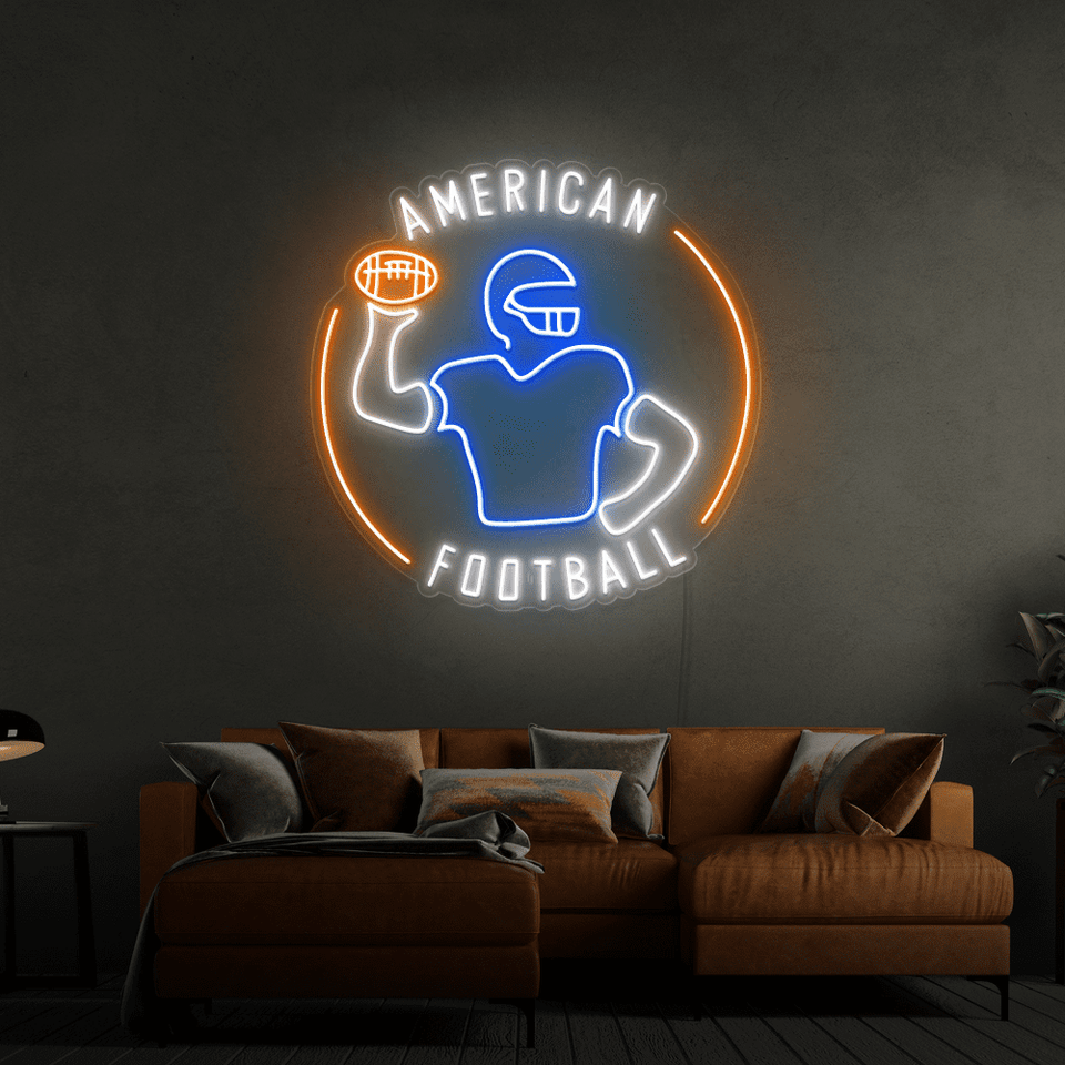 AMERICAN FOOTBALL LED NEON SIGN