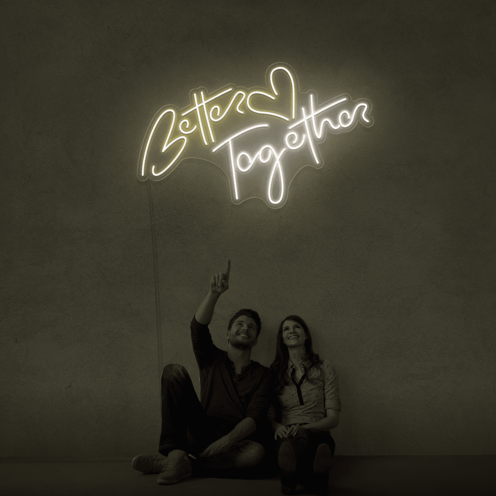 Better Together Neon Sign – LED Wedding Decor | Neon Marvels