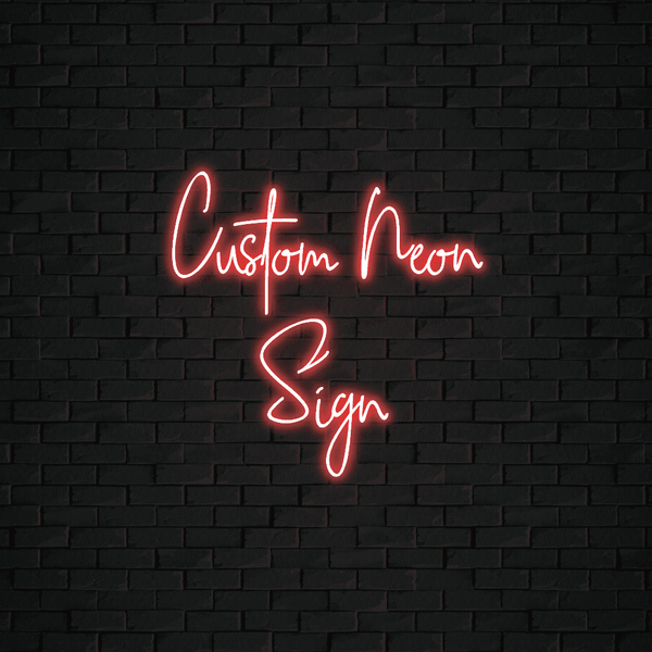 Lighted outlet custom signs