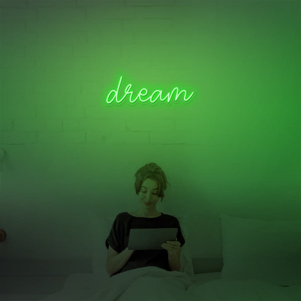 DREAM GREEN COLOR NEON SIGN