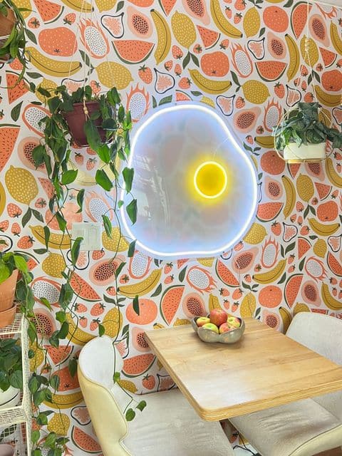 Egg Neon Sign by Katie Zamprioli