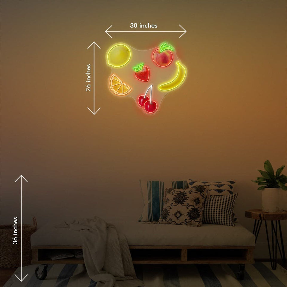 'Fruits' is an LED Neon Sign by Katie Zamprioli