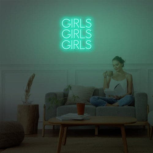 Girls Girls Girls Neon Sign