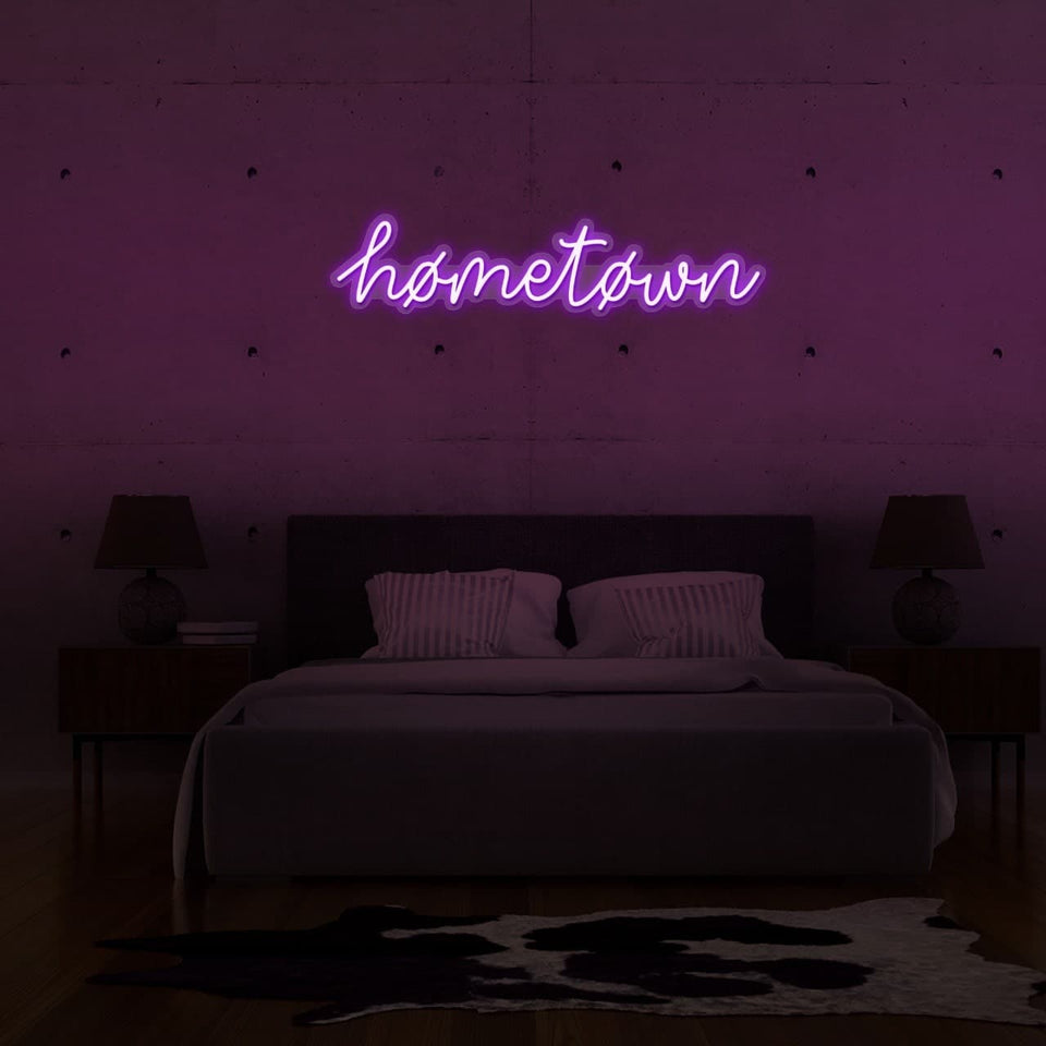 Hometown LED Neon Sign