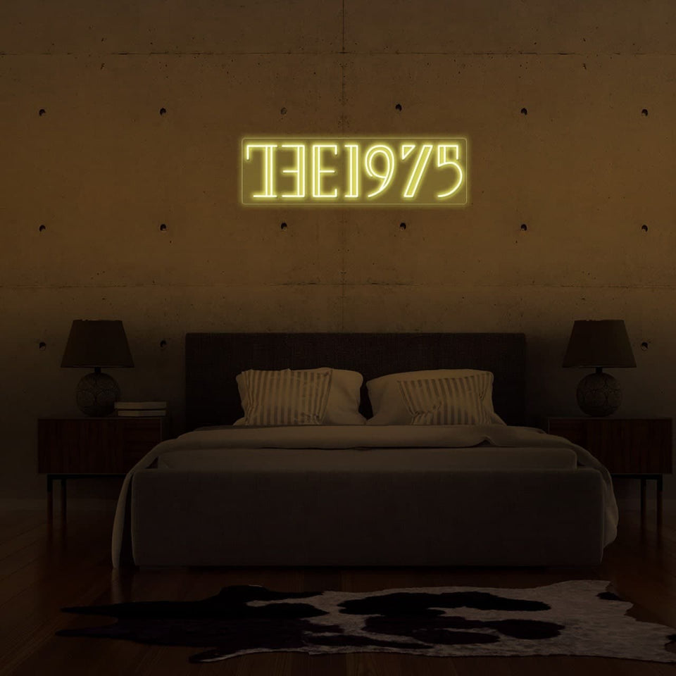 THE 1975 BOLT GOLDEN YELLOW COLOR LED NEON SIGN