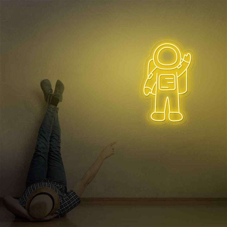 Astronaut neon sign