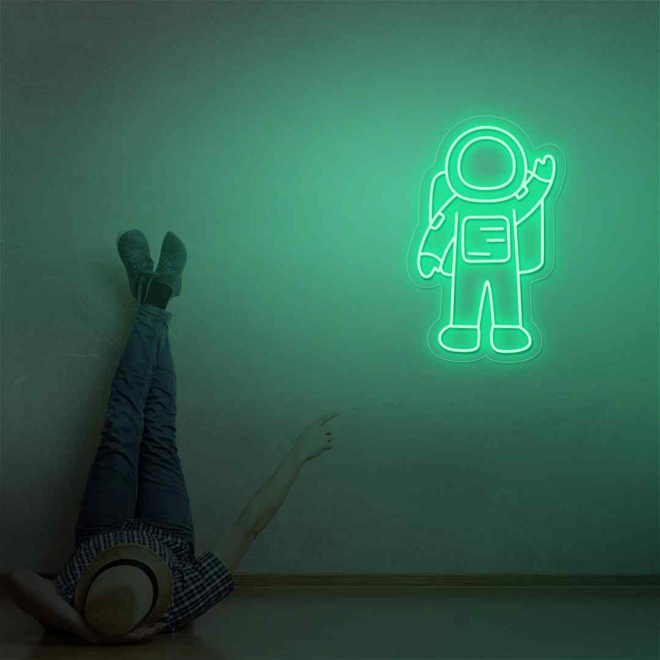 Astronaut neon sign