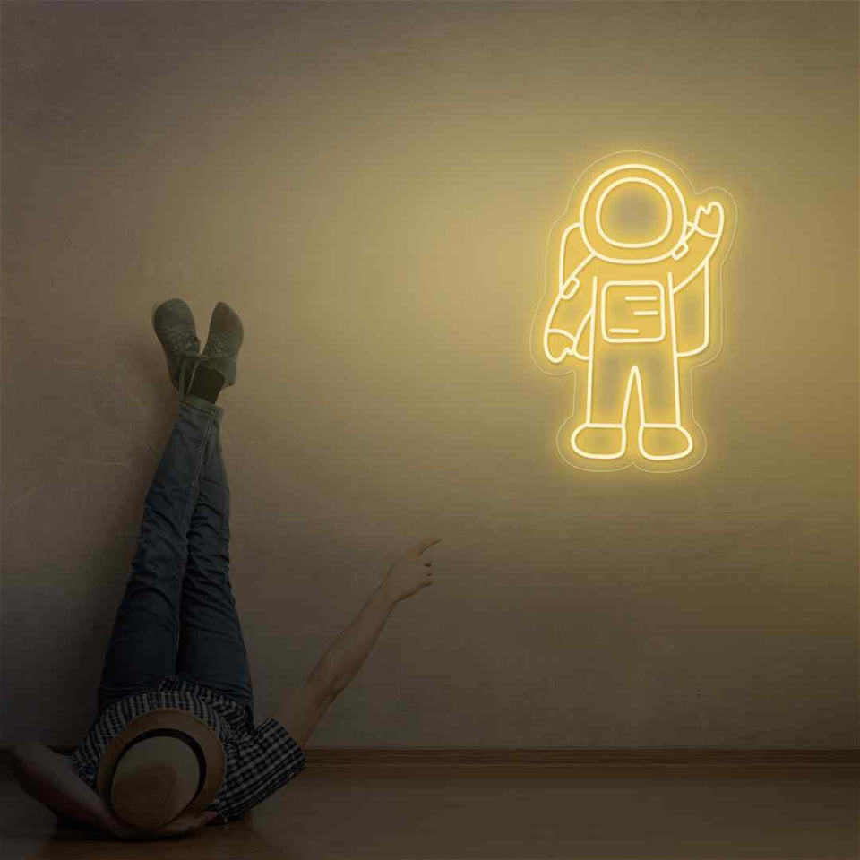 Astronaut neon sign