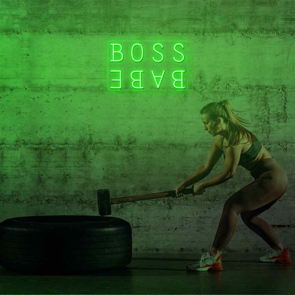 Boss babe neon sign