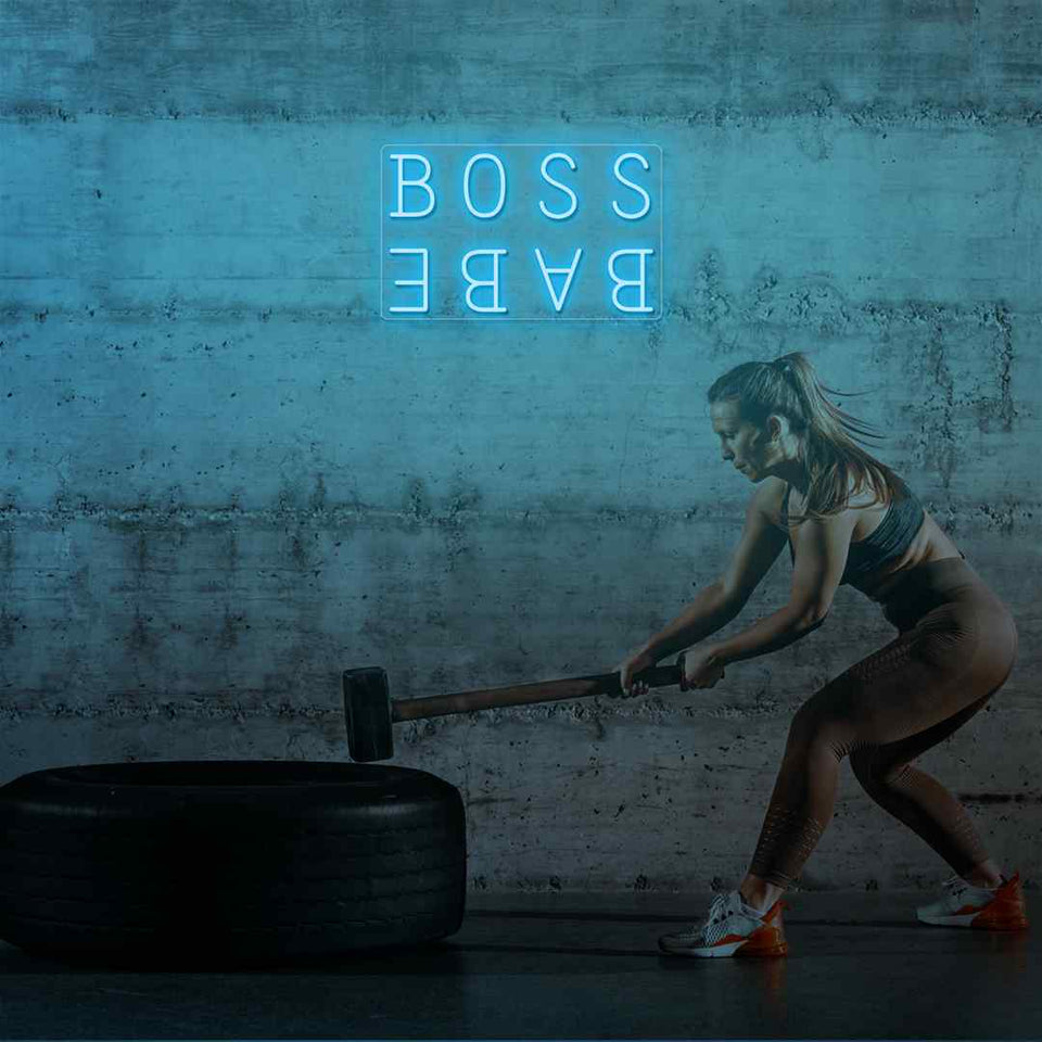 Boss babe neon sign