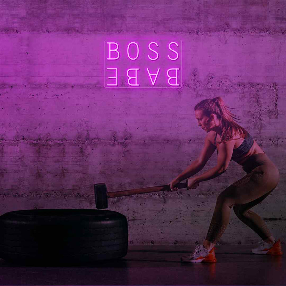 Boss babe neon sign