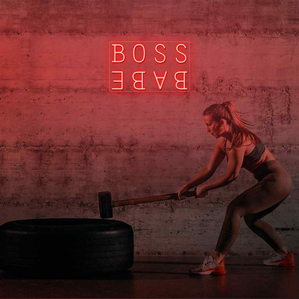Boss babe neon sign