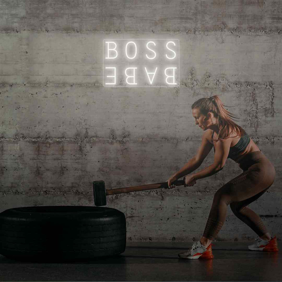 Boss babe neon sign