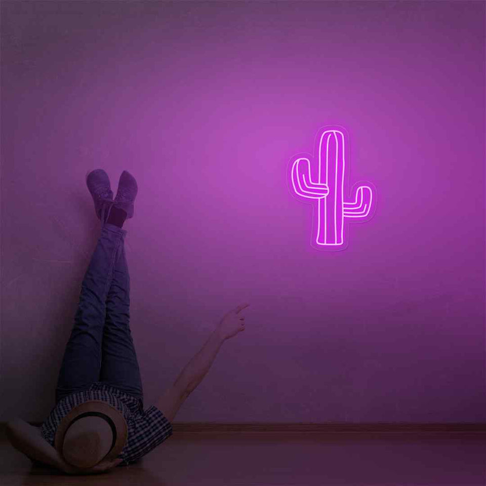 Cactus neon sign