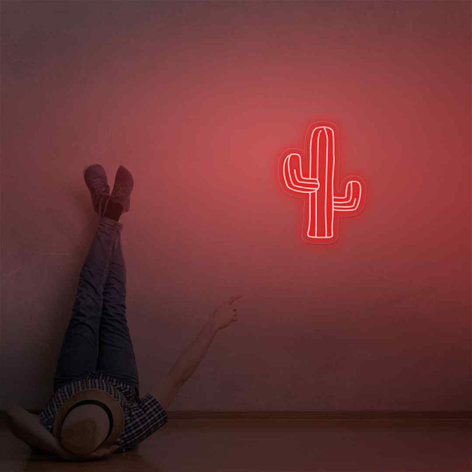 Cactus neon sign