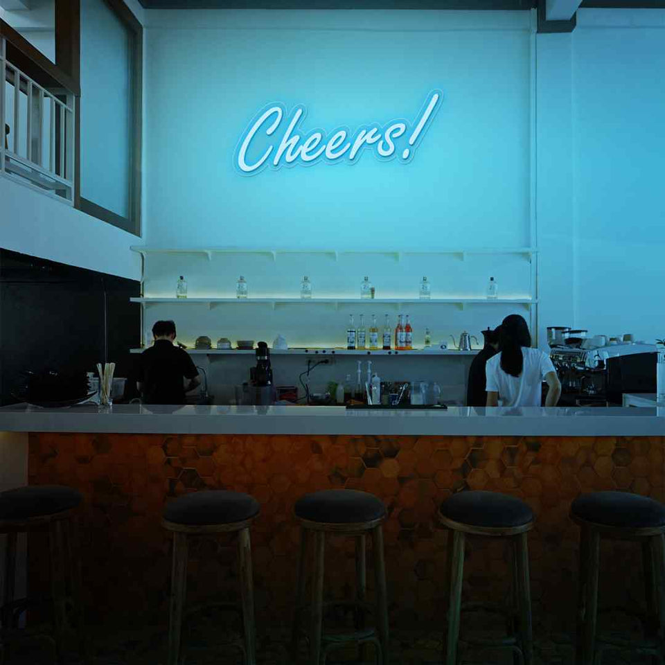 Cheers neon sign