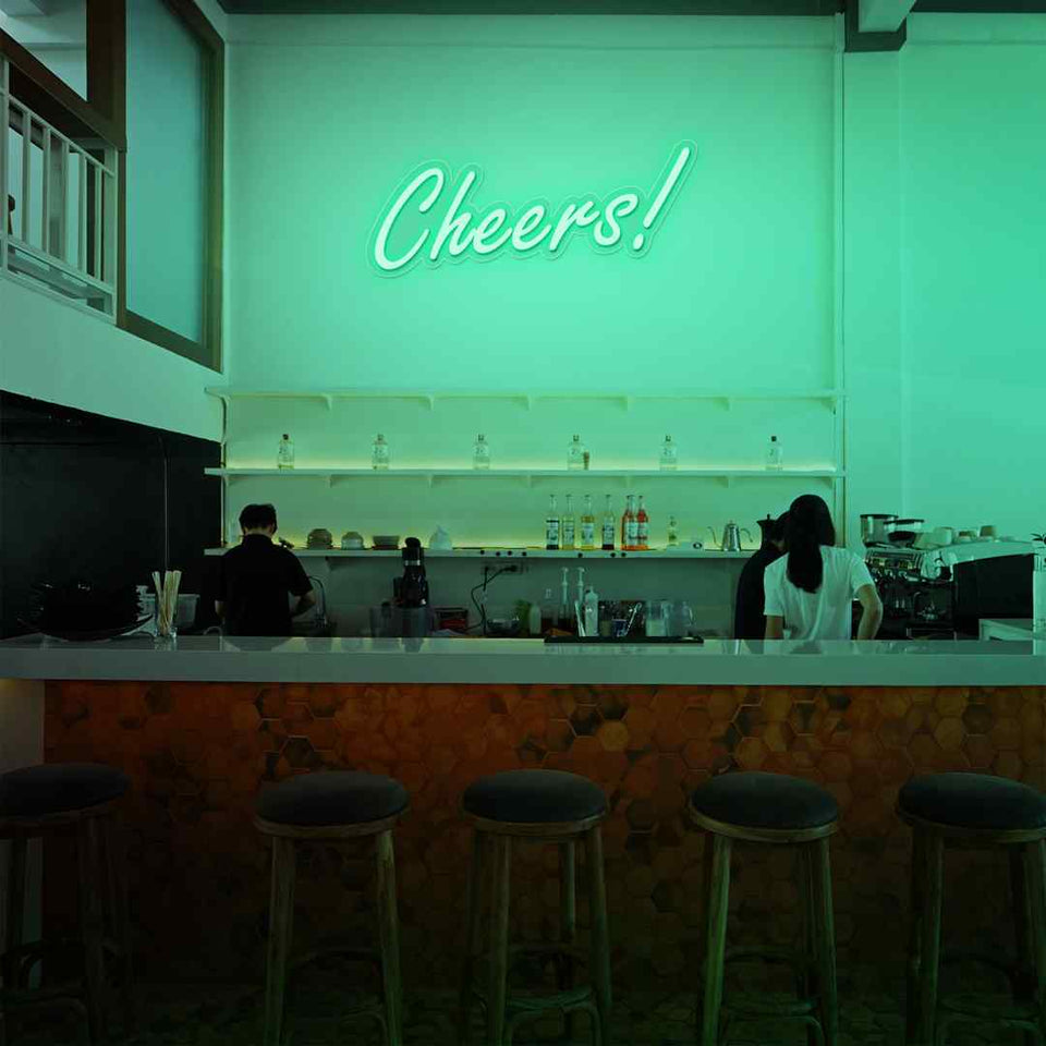Cheers neon sign