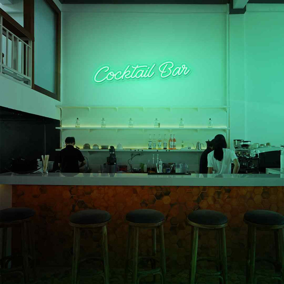 Cocktail bar neon sign