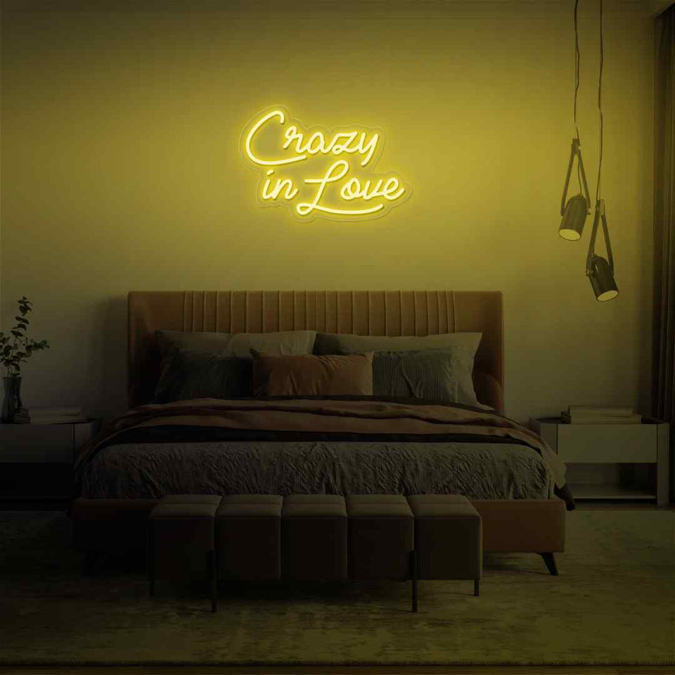 Crazy in love neon sign
