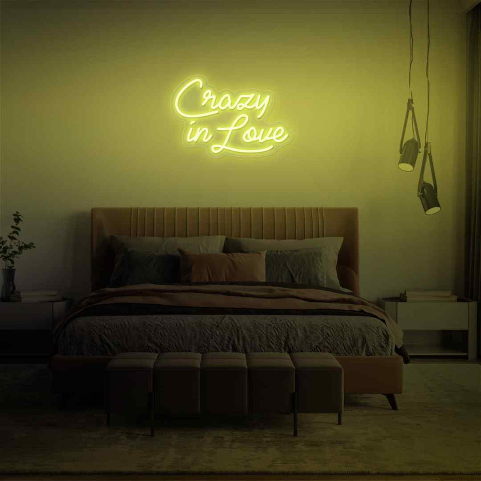 Crazy in love neon sign