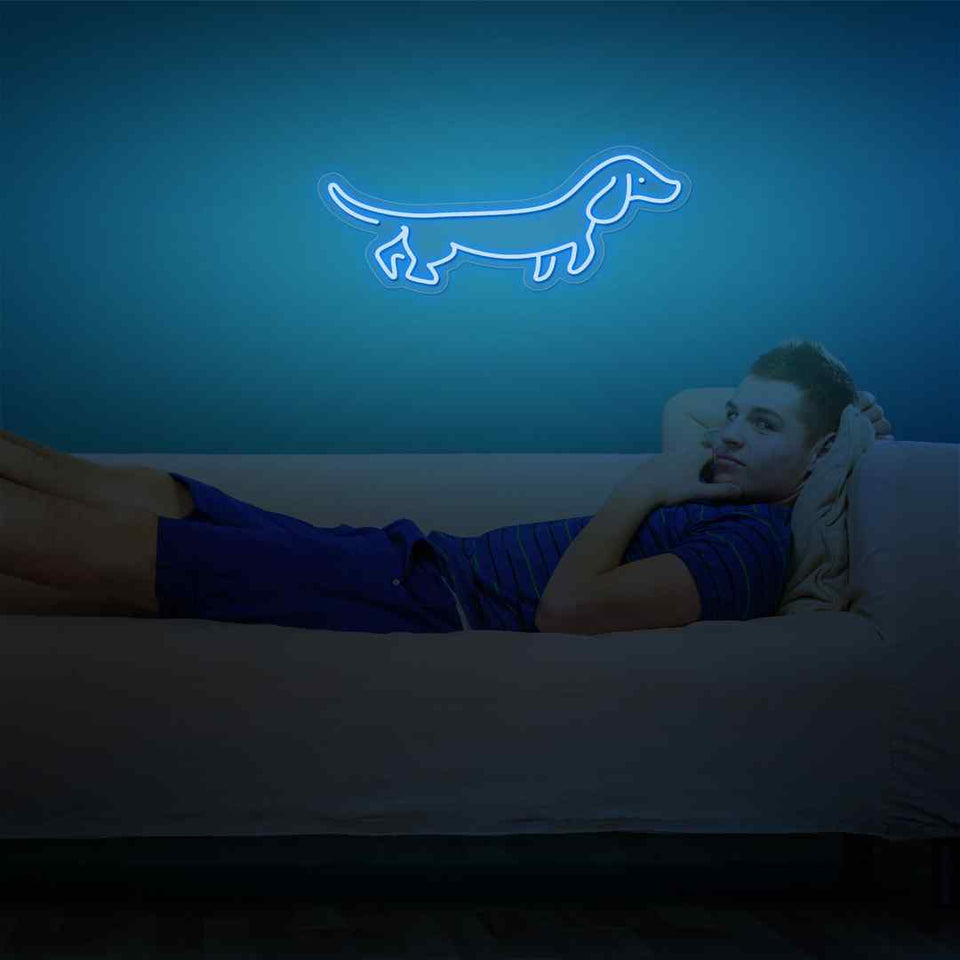 Dachshund neon sign