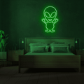 Alien Neon Sign - 19.7" (50cm) / DEEP GREEN COLOR