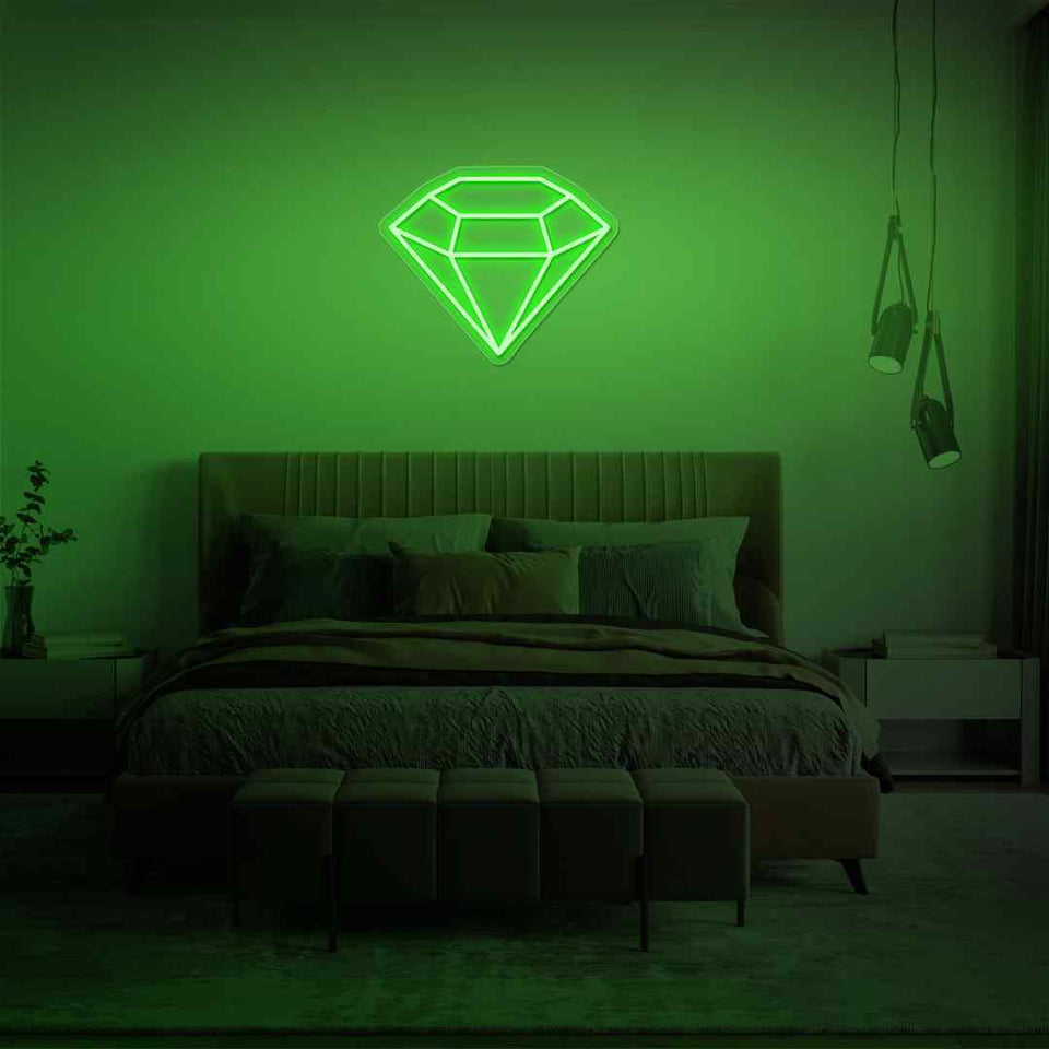 Diamond neon sign