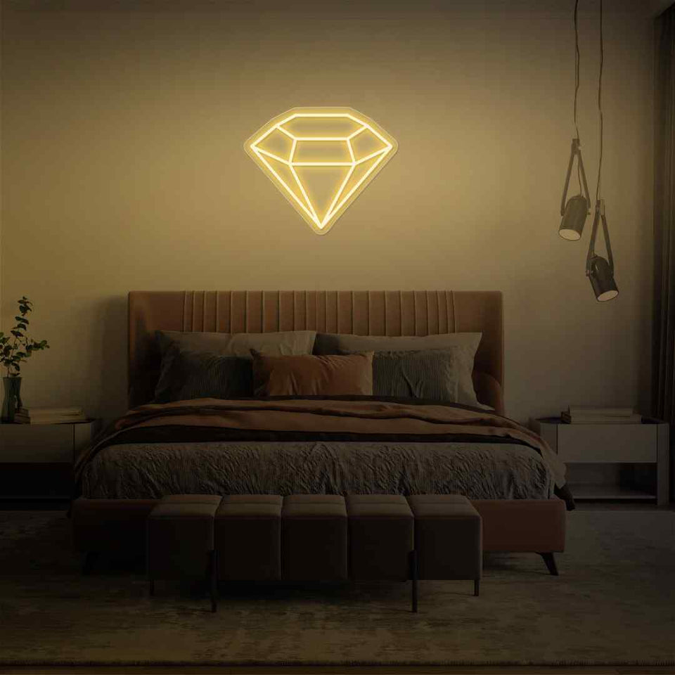 Diamond neon sign