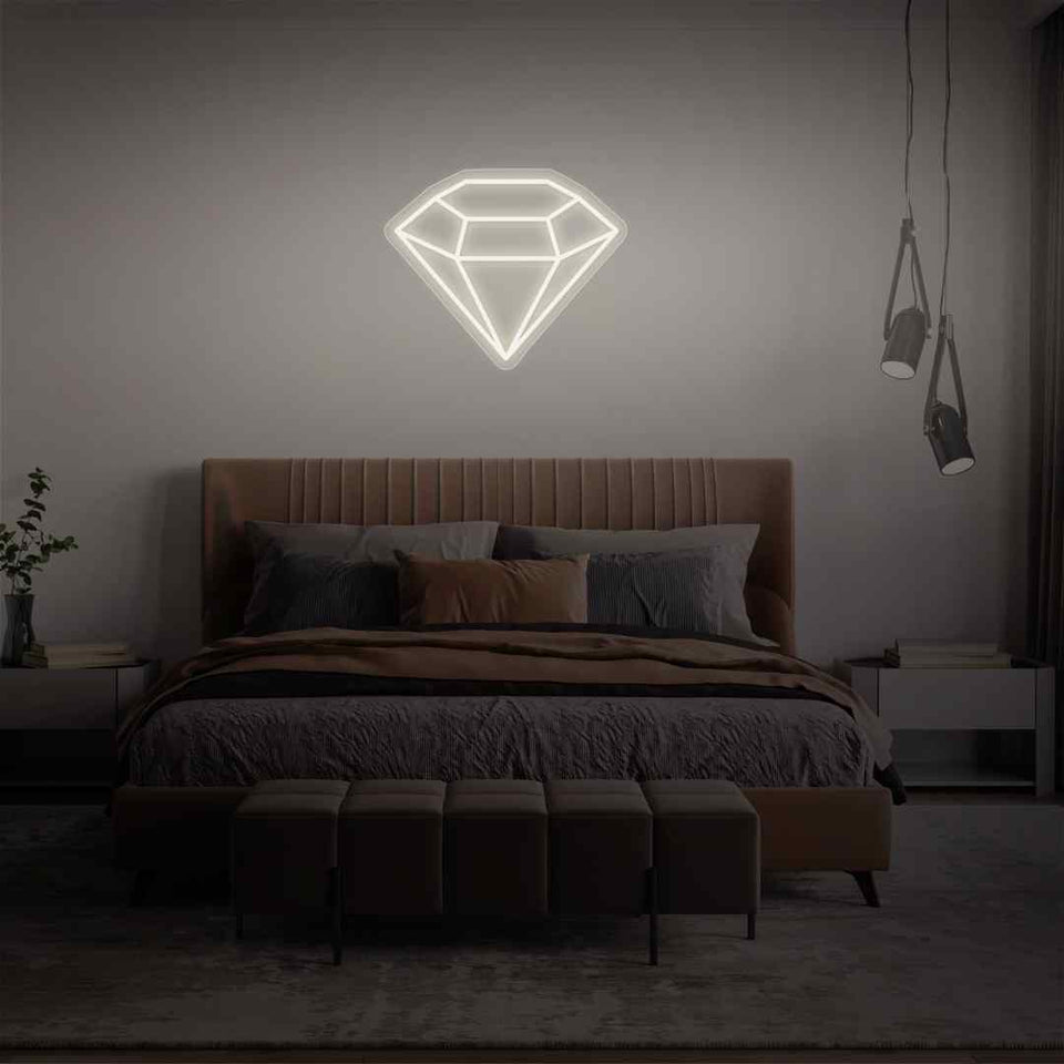 Diamond neon sign