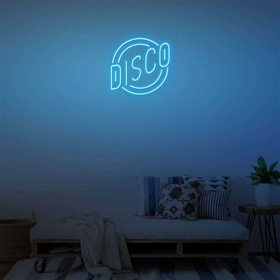DISCO ICE BLUE COLOR NEON SIGN
