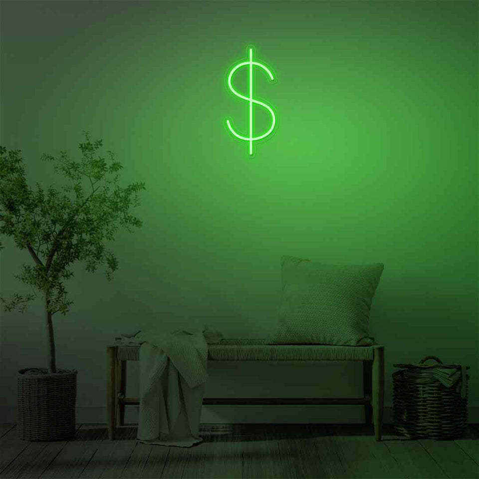 Dollar neon sign