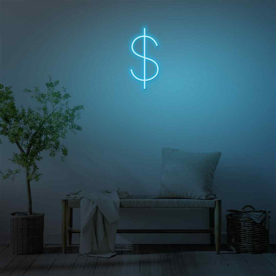 Dollar neon sign