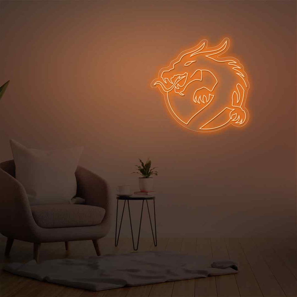 Dragon neon sign