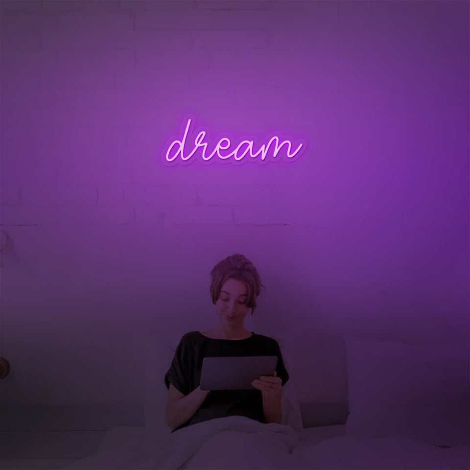 DREAM PURPLE COLOR NEON SIGN
