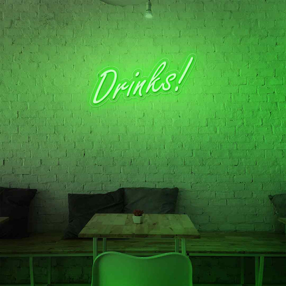 Drinks neon sign