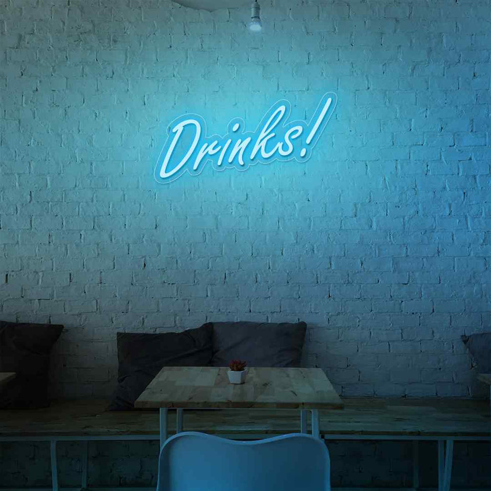 Drinks neon sign