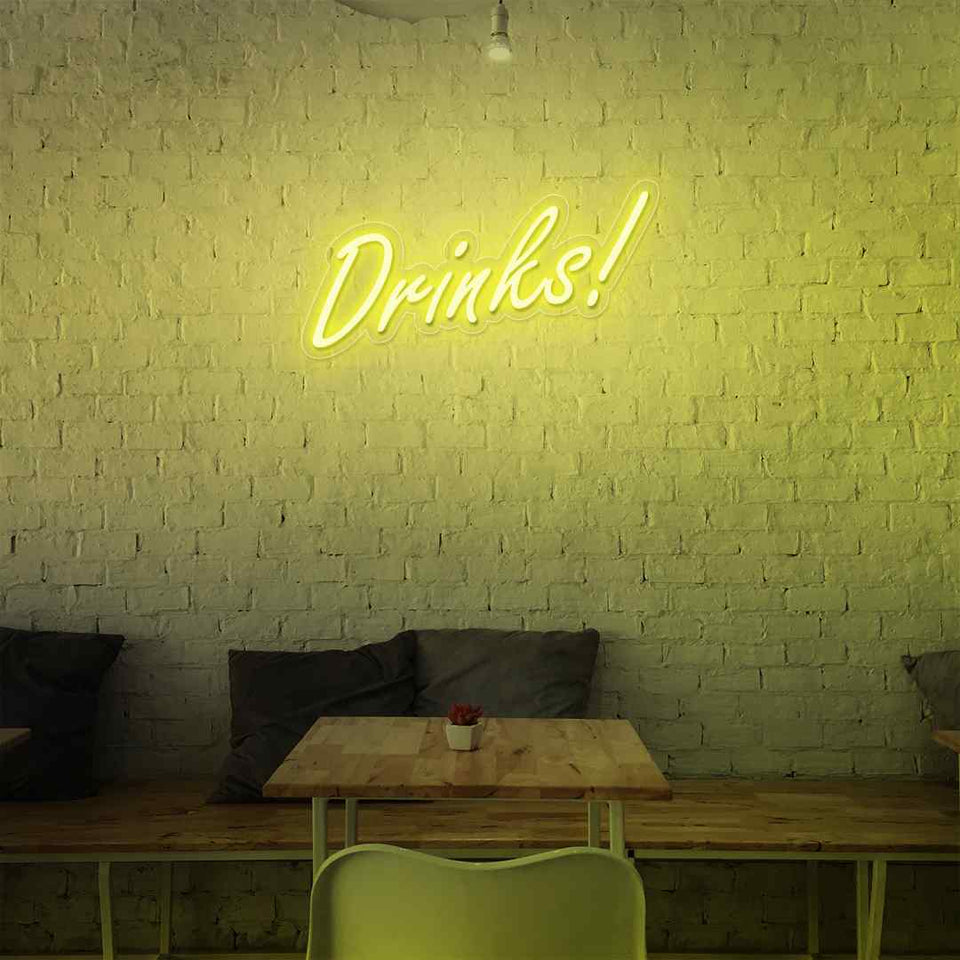 Drinks neon sign