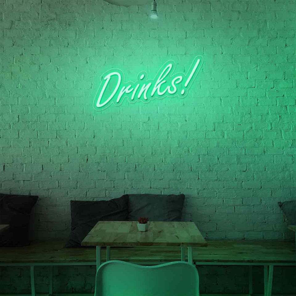 Drinks neon sign