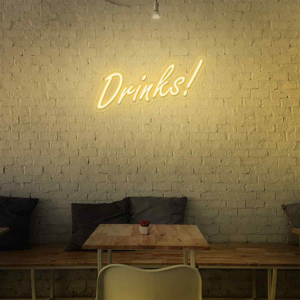 Drinks neon sign