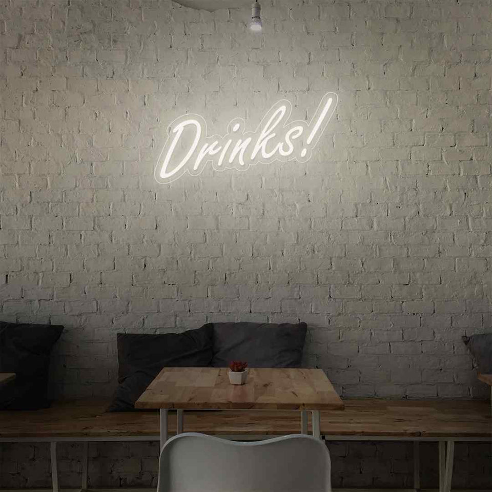 Drinks neon sign