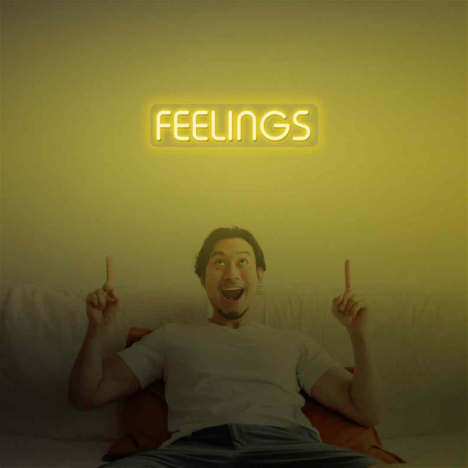 Feelings neon sign
