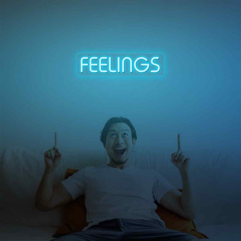 Feelings neon sign
