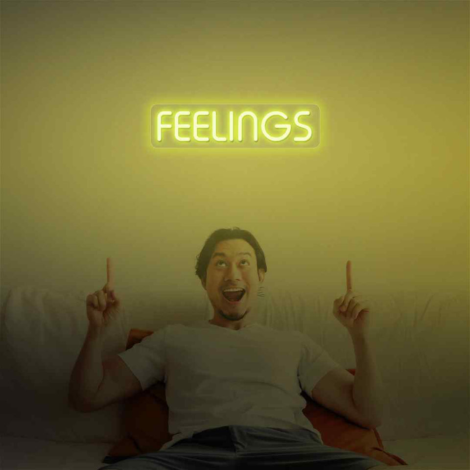 Feelings neon sign
