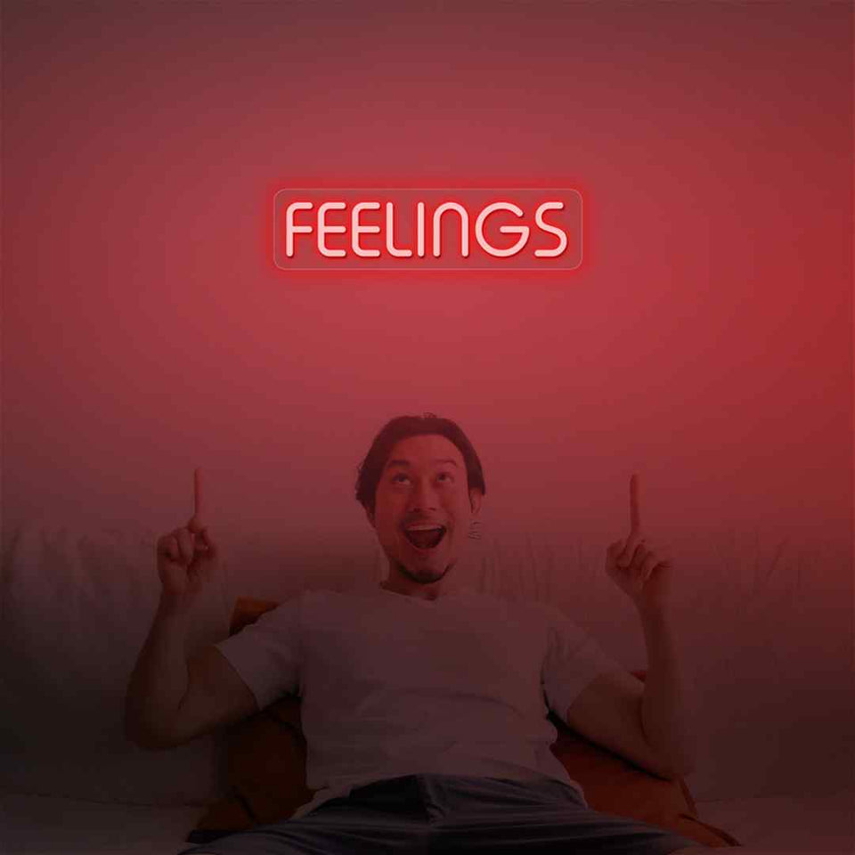 Feelings neon sign