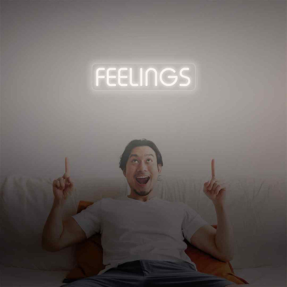 Feelings neon sign